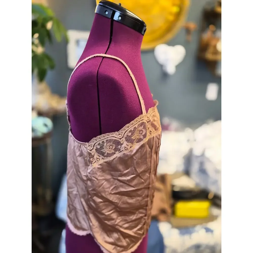 Vintage Kayser Satin Lace Corset Camisole USA Size 34